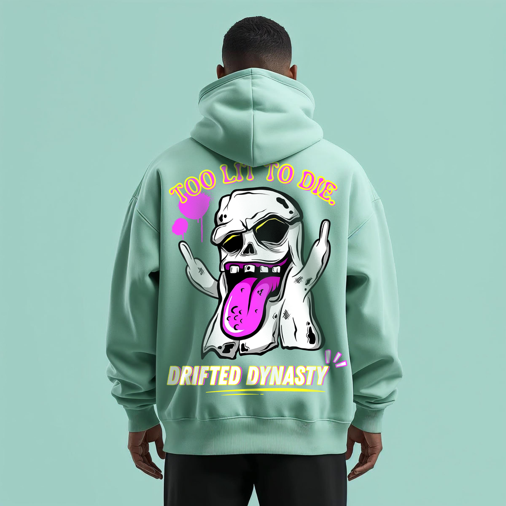 Too Lit To Die – Oversized Hoodie