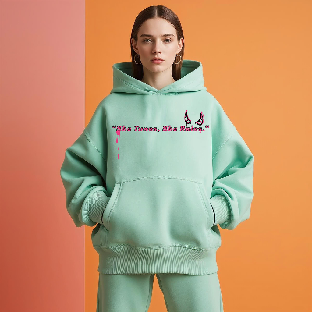 She Rules The World Oversized Hoodie