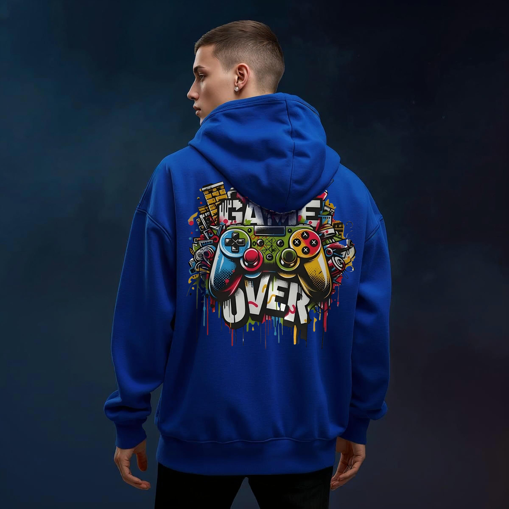 GAME OVER Hoodie (Royal Blue Edition)