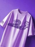 350Z 280 GSM Oversized Tee - Lavander  “Where Drift Meets Myth.”