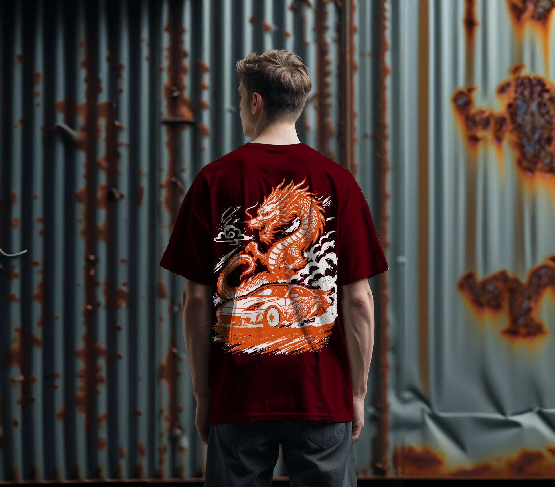 350Z 280 GSM Oversized Tee  “Where Drift Meets Myth.”