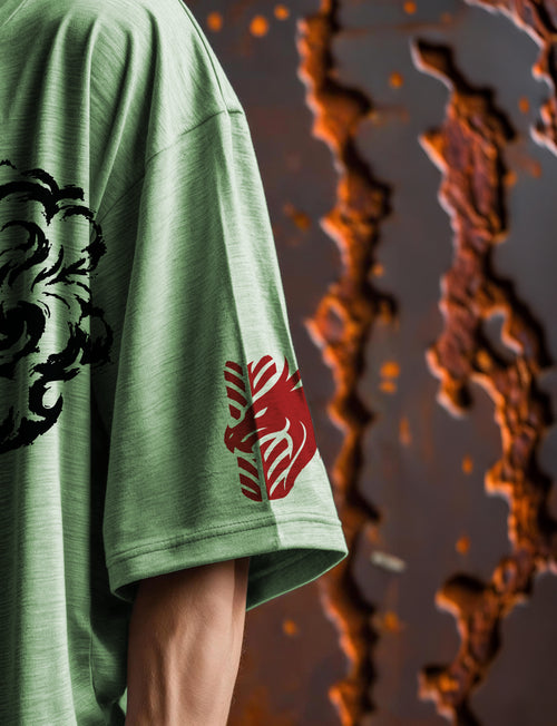 350Z 280 GSM Oversized Tee - Mint “Where Drift Meets Myth.”